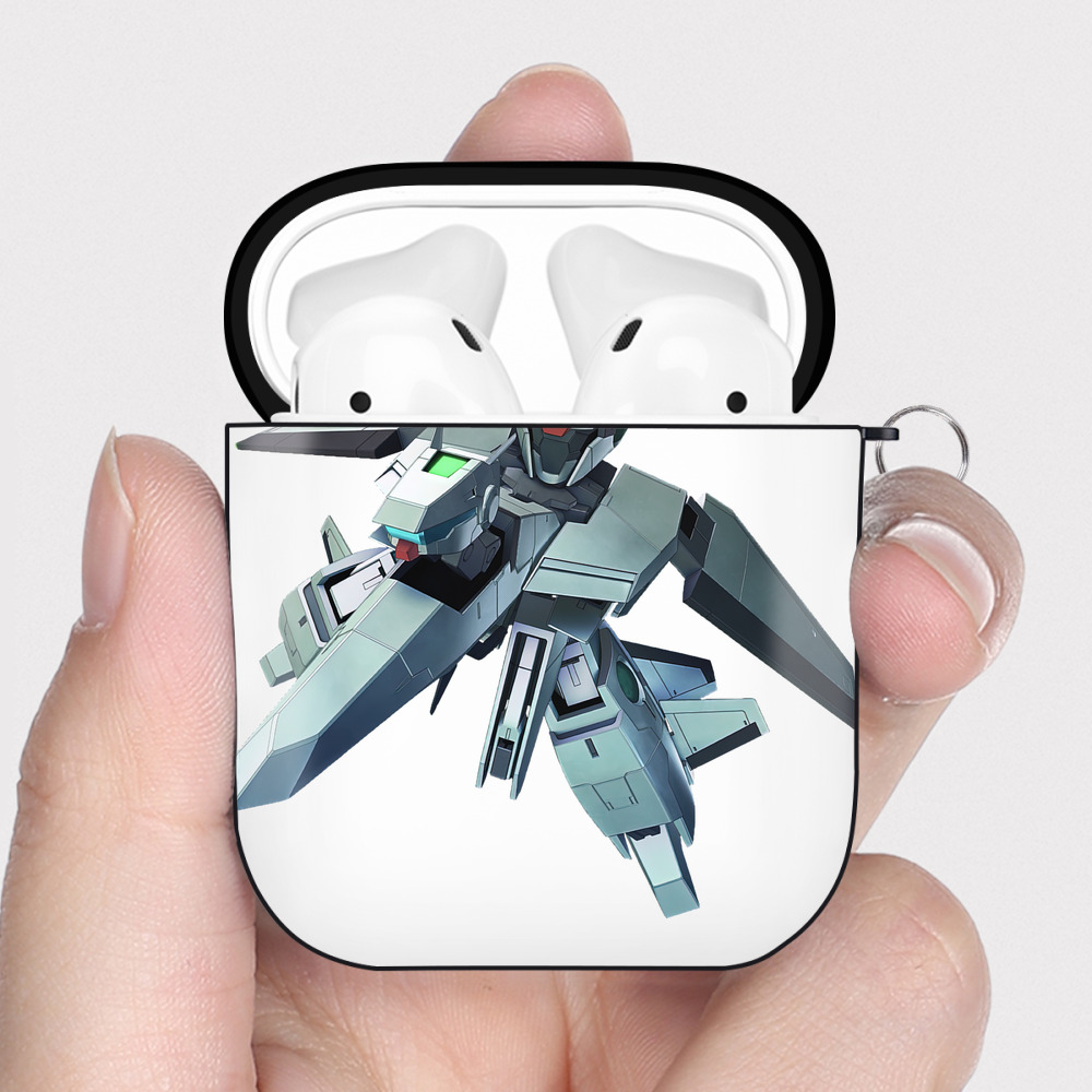 （画像用） 機動戦士ガンダム Mobile Suit Gundam AirPods 第2世代保護ケース ハードシェル ブラック 耐衝撃・防指紋・カラビナ付き