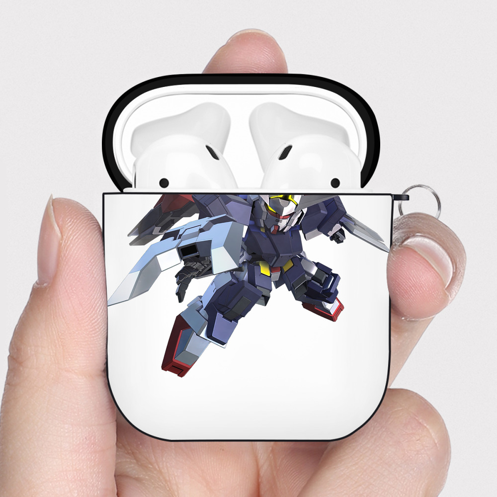 （画像用） 機動戦士ガンダム Mobile Suit Gundam AirPods 第2世代保護ケース ハードシェル ブラック 耐衝撃・防指紋・カラビナ付き