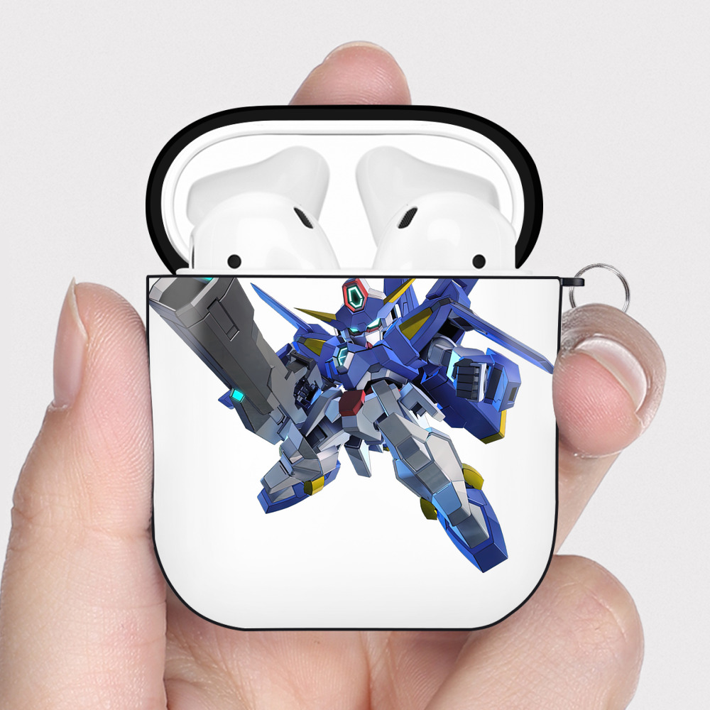 （画像用） 機動戦士ガンダム Mobile Suit Gundam AirPods 第2世代保護ケース ハードシェル ブラック 耐衝撃・防指紋・カラビナ付き