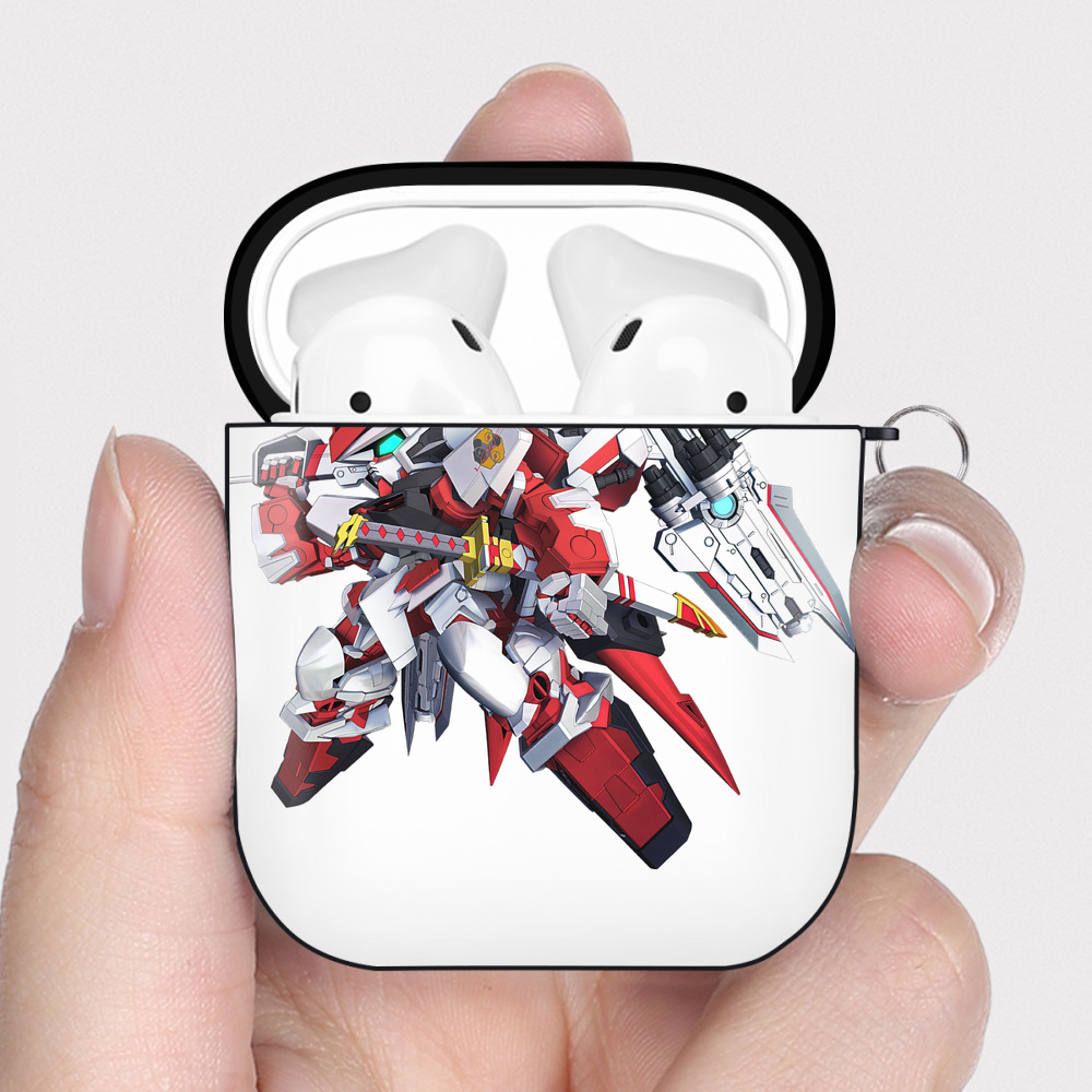 （画像用） 機動戦士ガンダム Mobile Suit Gundam AirPods 第2世代保護ケース ハードシェル ブラック 耐衝撃・防指紋・カラビナ付き