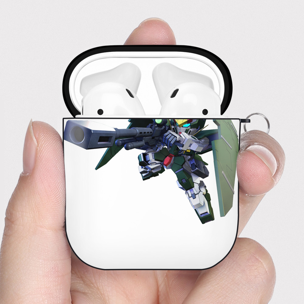 （画像用） 機動戦士ガンダム Mobile Suit Gundam AirPods 第2世代保護ケース ハードシェル ブラック 耐衝撃・防指紋・カラビナ付き