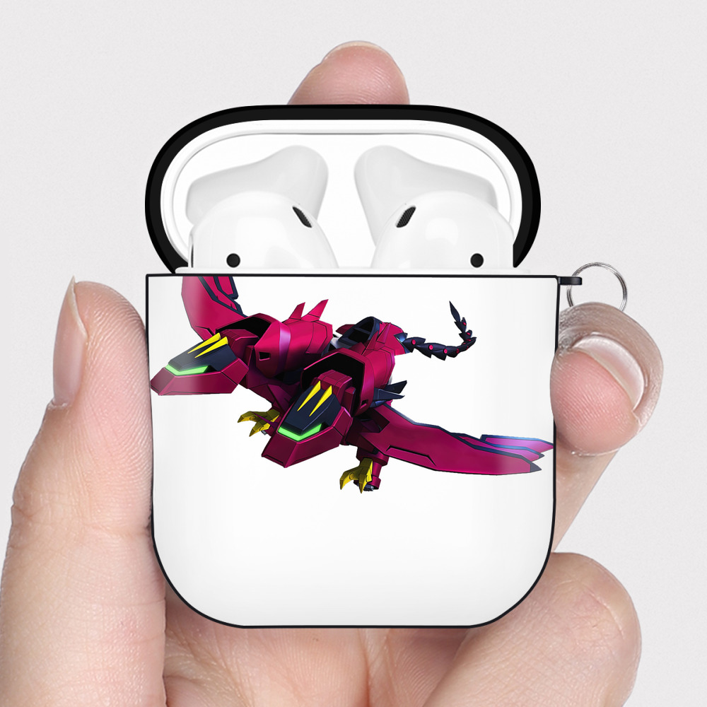 （画像用） 機動戦士ガンダム Mobile Suit Gundam AirPods 第2世代保護ケース ハードシェル ブラック 耐衝撃・防指紋・カラビナ付き
