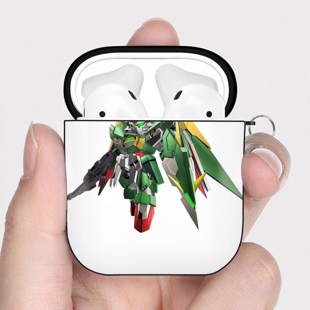 （画像用） 機動戦士ガンダム Mobile Suit Gundam AirPods 第2世代保護ケース ハードシェル ブラック 耐衝撃・防指紋・カラビナ付き