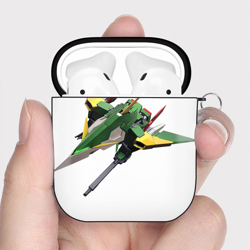 （画像用） 機動戦士ガンダム Mobile Suit Gundam AirPods 第2世代保護ケース ハードシェル ブラック 耐衝撃・防指紋・カラビナ付き
