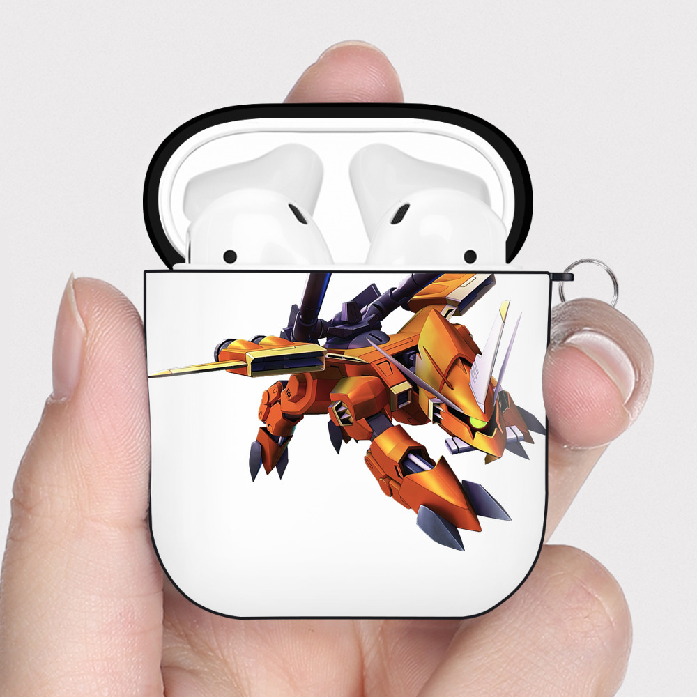 （画像用） 機動戦士ガンダム Mobile Suit Gundam AirPods 第2世代保護ケース ハードシェル ブラック 耐衝撃・防指紋・カラビナ付き