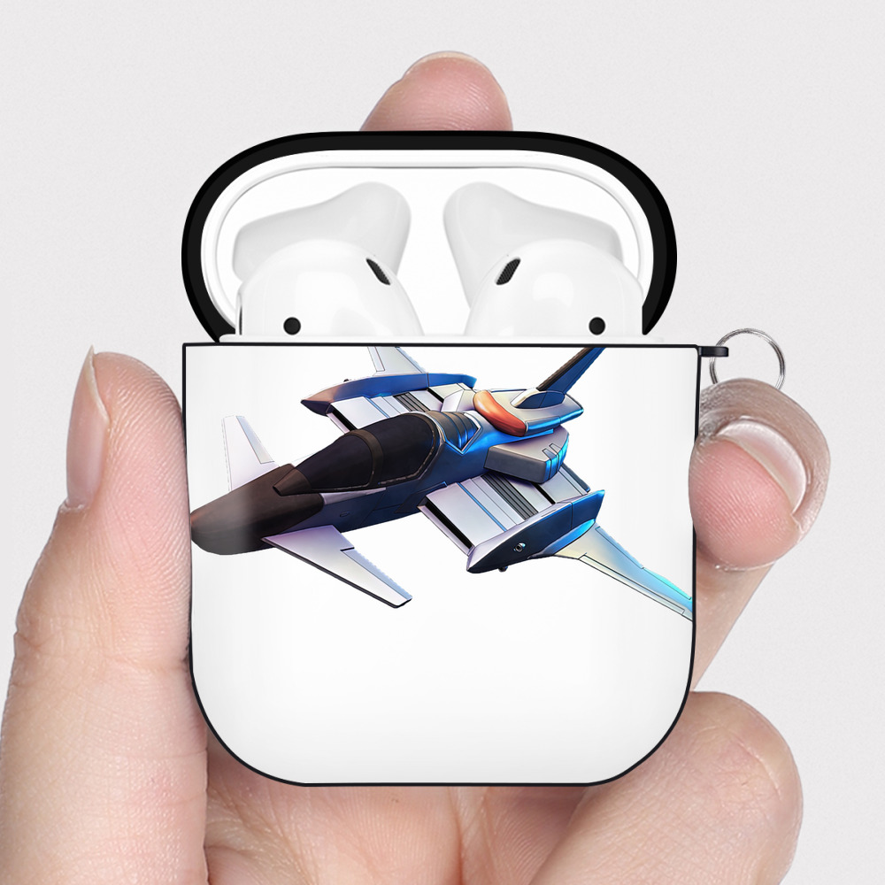 （画像用） 機動戦士ガンダム Mobile Suit Gundam AirPods 第2世代保護ケース ハードシェル ブラック 耐衝撃・防指紋・カラビナ付き