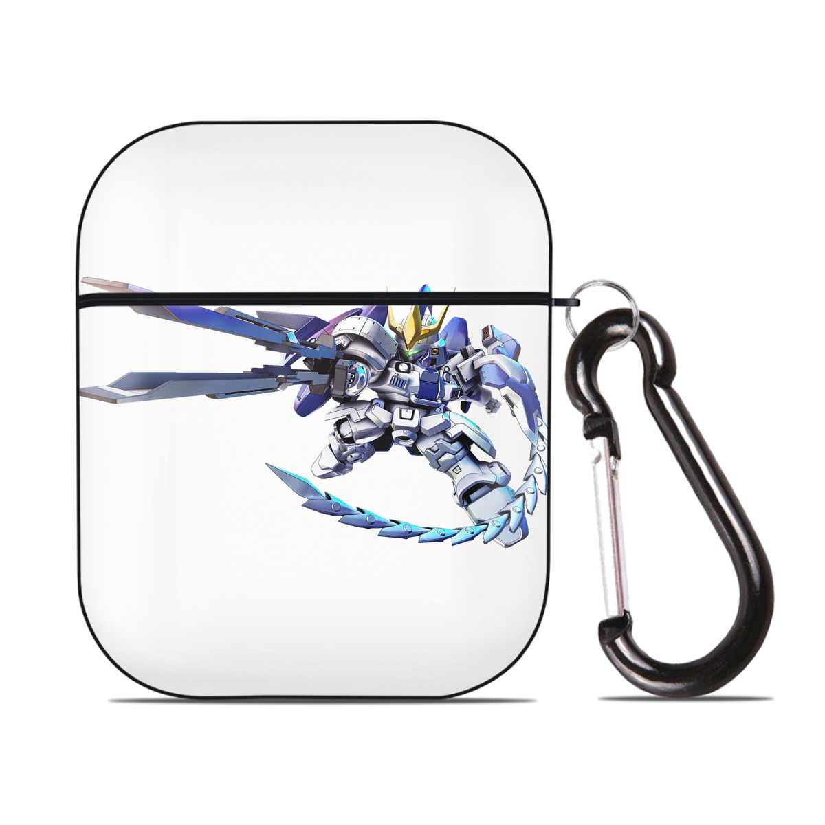 （画像用） 機動戦士ガンダム Mobile Suit Gundam AirPods 第2世代保護ケース ハードシェル ブラック 耐衝撃・防指紋・カラビナ付き