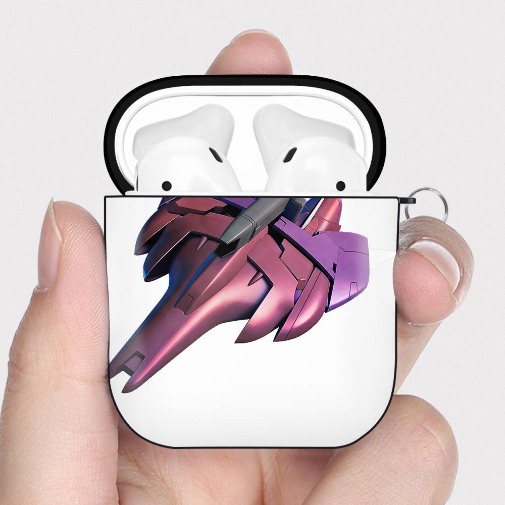 （画像用） 機動戦士ガンダム Mobile Suit Gundam AirPods 第2世代保護ケース ハードシェル ブラック 耐衝撃・防指紋・カラビナ付き