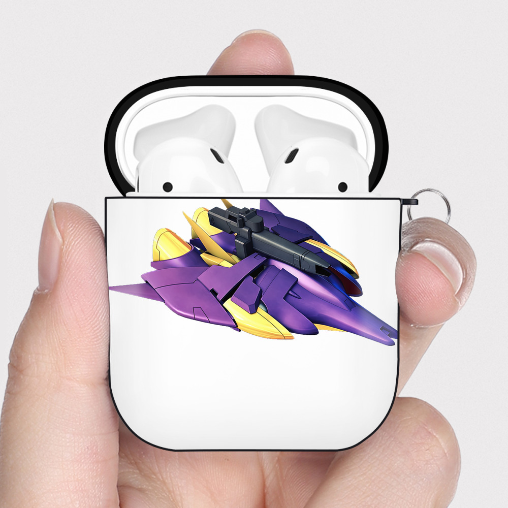（画像用） 機動戦士ガンダム Mobile Suit Gundam AirPods 第2世代保護ケース ハードシェル ブラック 耐衝撃・防指紋・カラビナ付き
