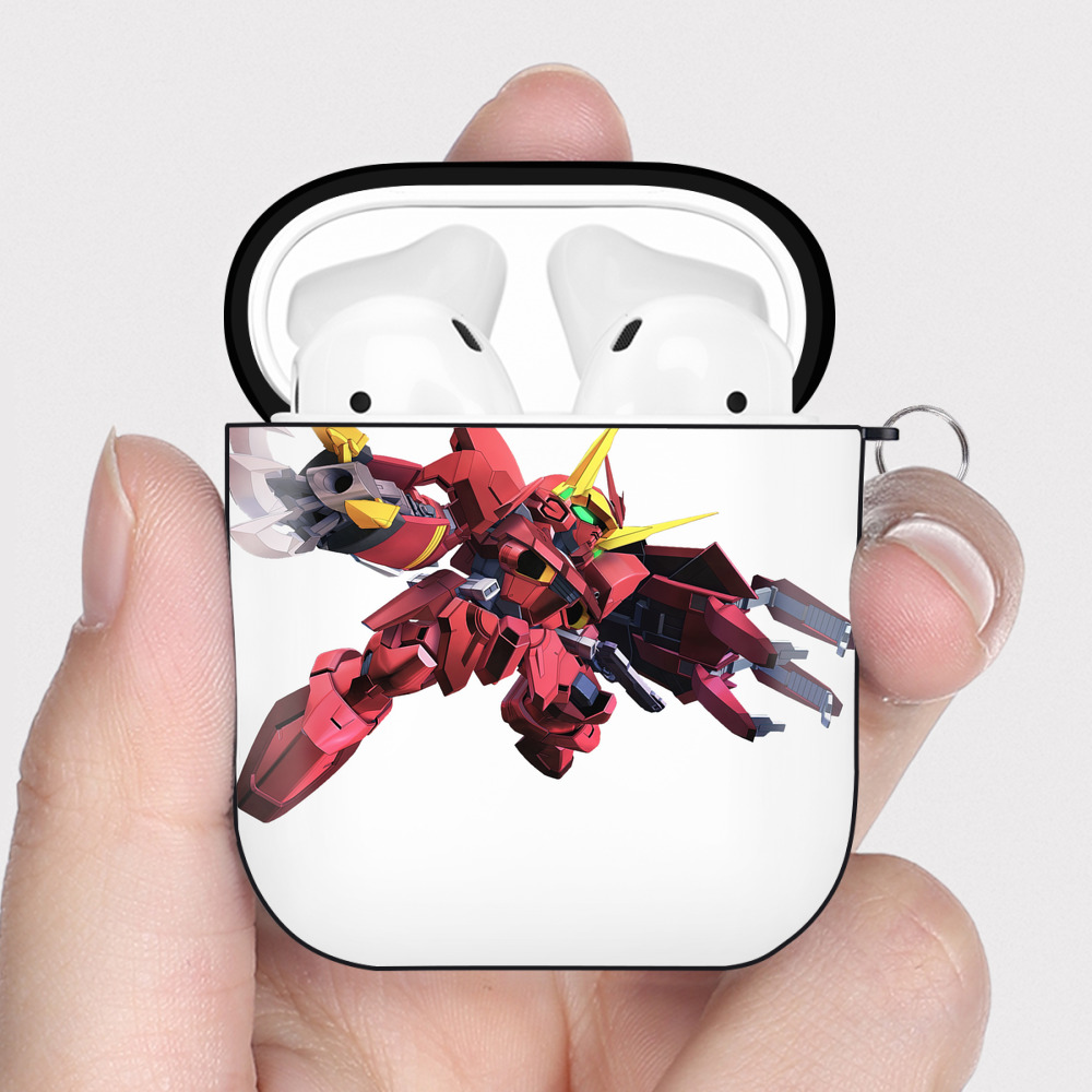 （画像用） 機動戦士ガンダム Mobile Suit Gundam AirPods 第2世代保護ケース ハードシェル ブラック 耐衝撃・防指紋・カラビナ付き