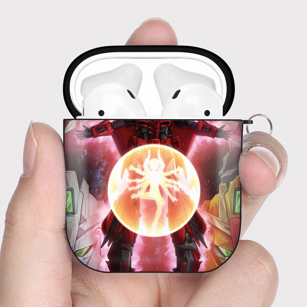 （画像用） 機動戦士ガンダム Mobile Suit Gundam AirPods 第2世代保護ケース ハードシェル ブラック 耐衝撃・防指紋・カラビナ付き