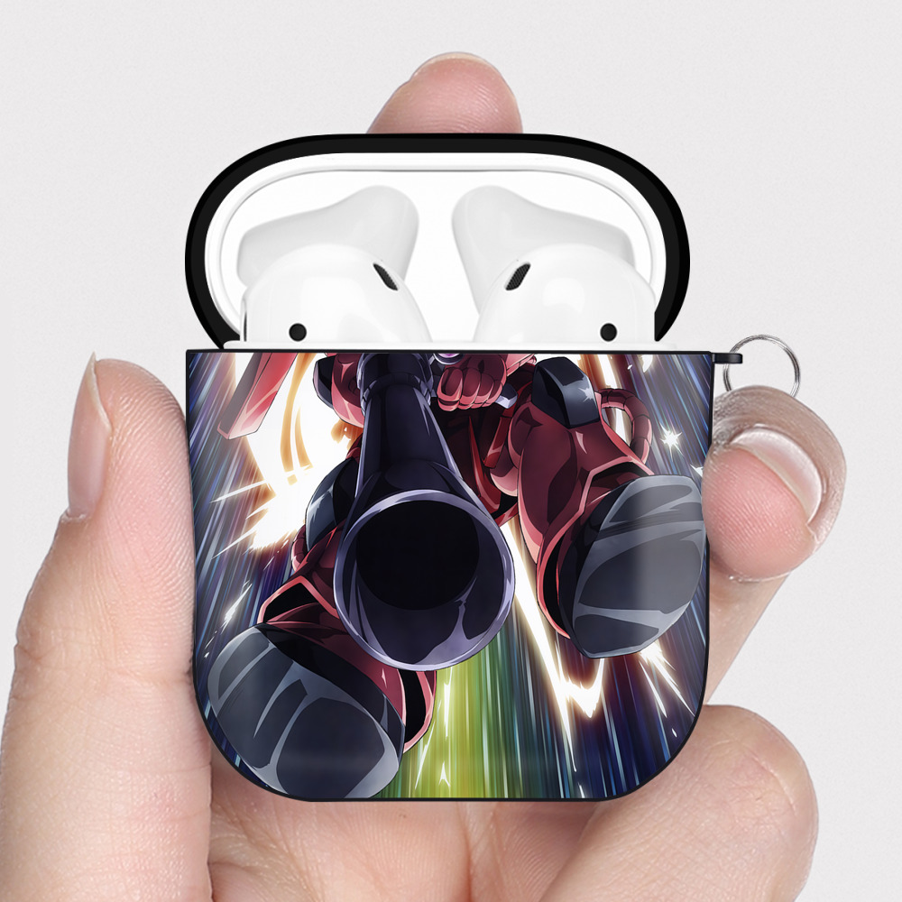 （画像用） 機動戦士ガンダム Mobile Suit Gundam AirPods 第2世代保護ケース ハードシェル ブラック 耐衝撃・防指紋・カラビナ付き