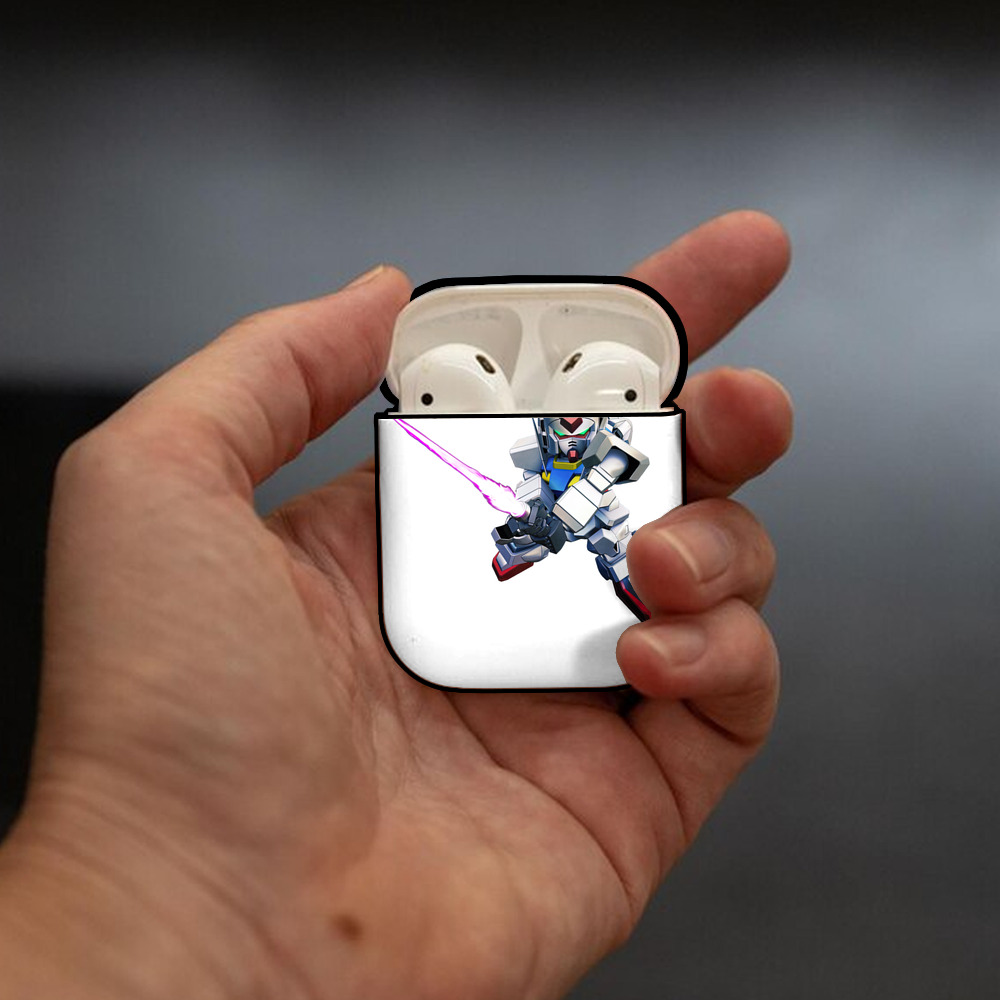 機動戦士ガンダム Mobile Suit Gundam AirPods 第2世代保護ケース ハードシェル ブラック 耐衝撃・防指紋・カラビナ付き
