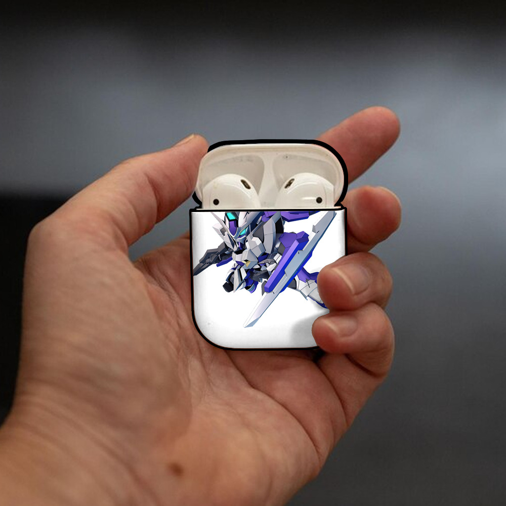 機動戦士ガンダム Mobile Suit Gundam AirPods 第2世代保護ケース ハードシェル ブラック 耐衝撃・防指紋・カラビナ付き