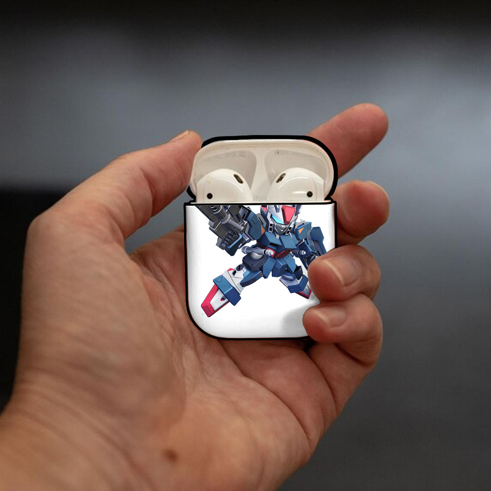 機動戦士ガンダム Mobile Suit Gundam AirPods 第2世代保護ケース ハードシェル ブラック 耐衝撃・防指紋・カラビナ付き
