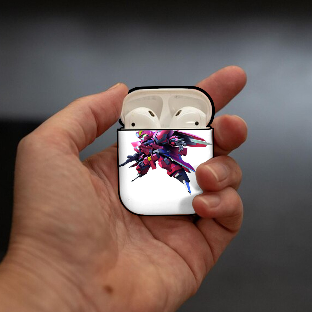 機動戦士ガンダム Mobile Suit Gundam AirPods 第2世代保護ケース ハードシェル ブラック 耐衝撃・防指紋・カラビナ付き