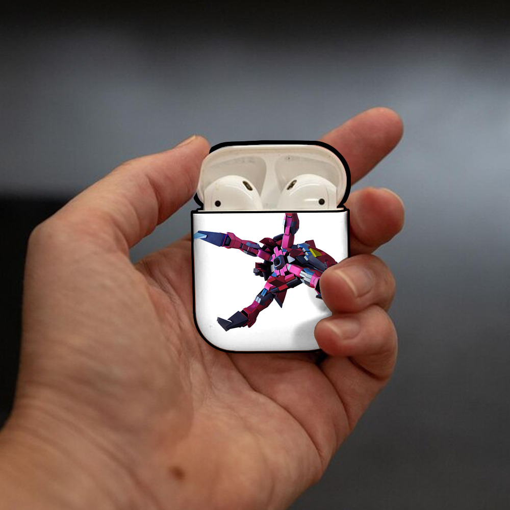機動戦士ガンダム Mobile Suit Gundam AirPods 第2世代保護ケース ハードシェル ブラック 耐衝撃・防指紋・カラビナ付き