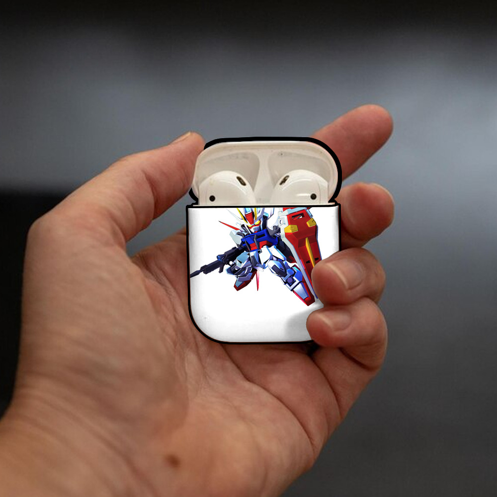 機動戦士ガンダム Mobile Suit Gundam AirPods 第2世代保護ケース ハードシェル ブラック 耐衝撃・防指紋・カラビナ付き