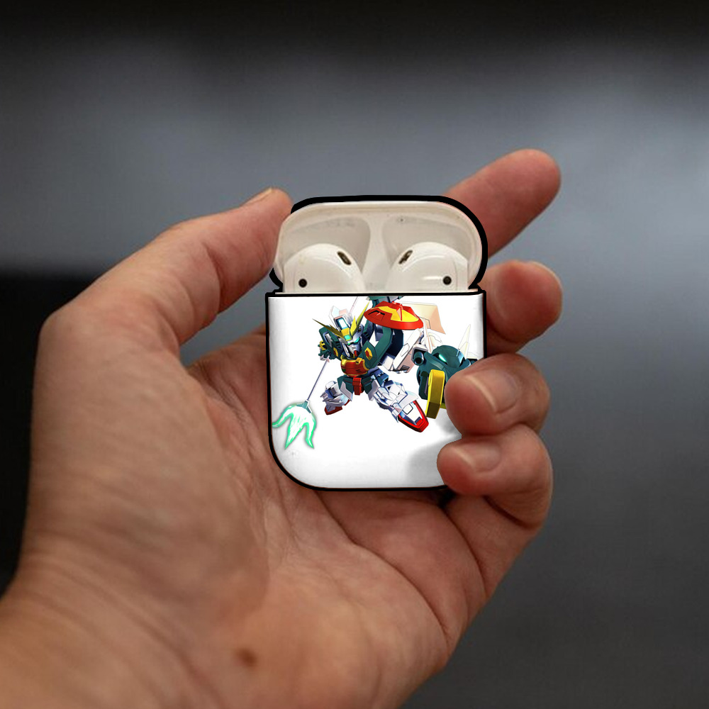 機動戦士ガンダム Mobile Suit Gundam AirPods 第2世代保護ケース ハードシェル ブラック 耐衝撃・防指紋・カラビナ付き