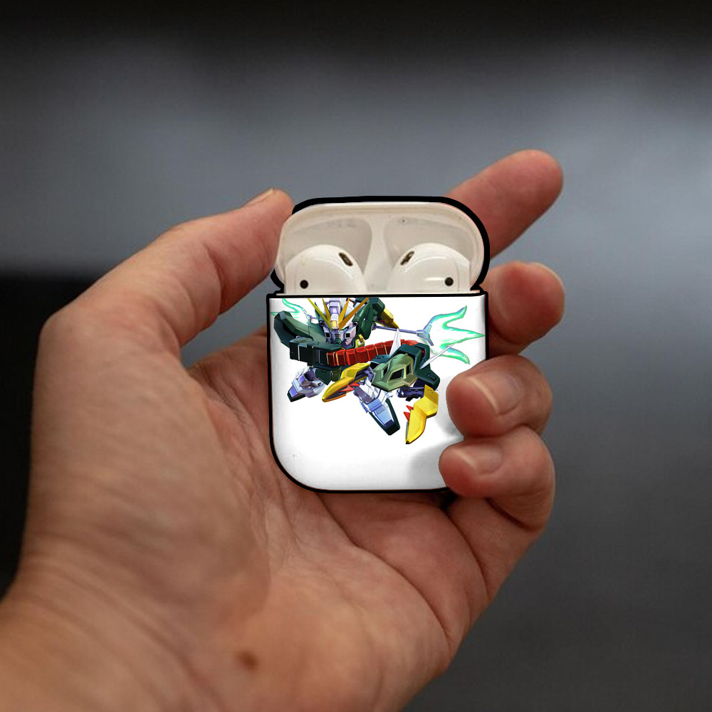 機動戦士ガンダム Mobile Suit Gundam AirPods 第2世代保護ケース ハードシェル ブラック 耐衝撃・防指紋・カラビナ付き