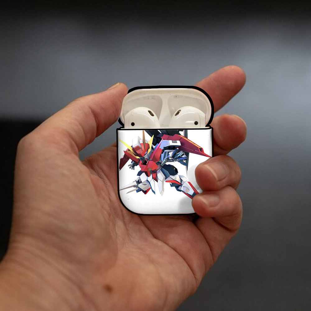 機動戦士ガンダム Mobile Suit Gundam AirPods 第2世代保護ケース ハードシェル ブラック 耐衝撃・防指紋・カラビナ付き