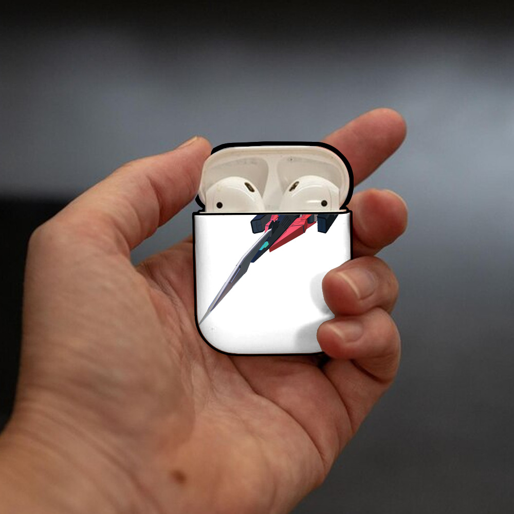 機動戦士ガンダム Mobile Suit Gundam AirPods 第2世代保護ケース ハードシェル ブラック 耐衝撃・防指紋・カラビナ付き