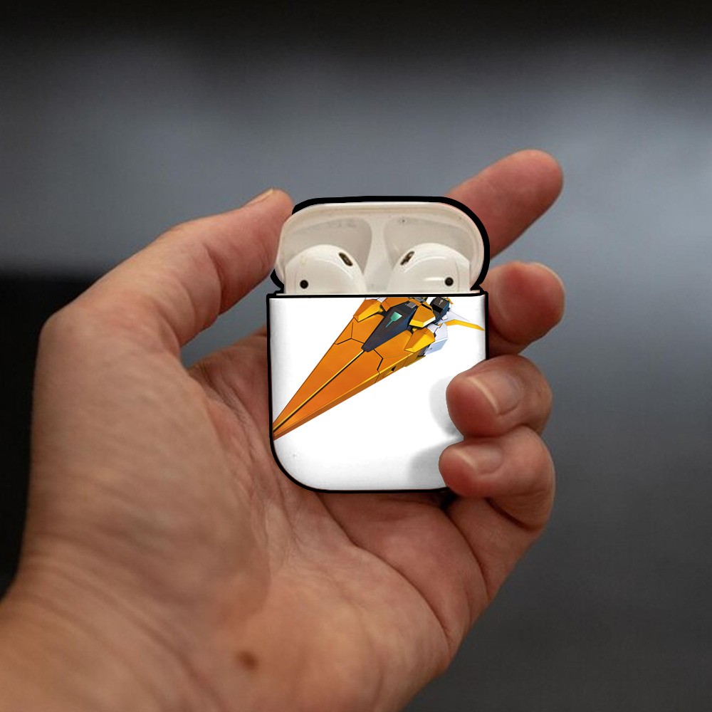 機動戦士ガンダム Mobile Suit Gundam AirPods 第2世代保護ケース ハードシェル ブラック 耐衝撃・防指紋・カラビナ付き