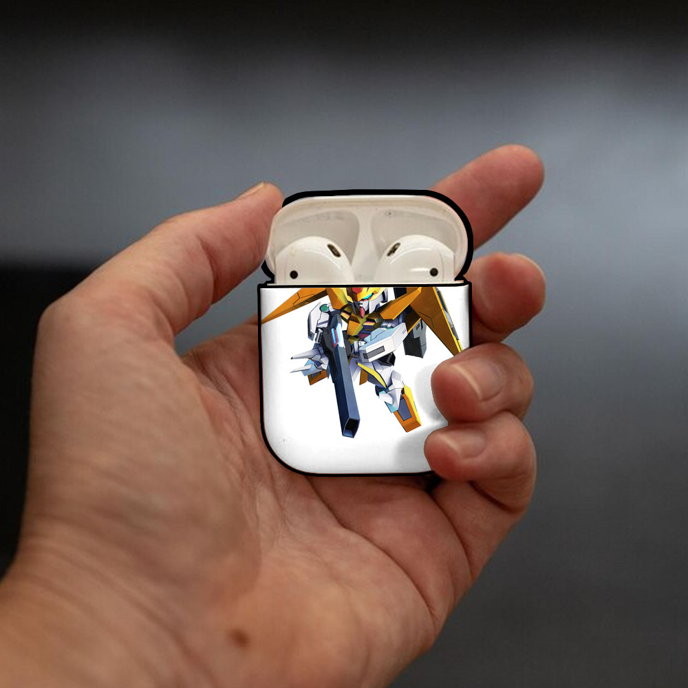 機動戦士ガンダム Mobile Suit Gundam AirPods 第2世代保護ケース ハードシェル ブラック 耐衝撃・防指紋・カラビナ付き
