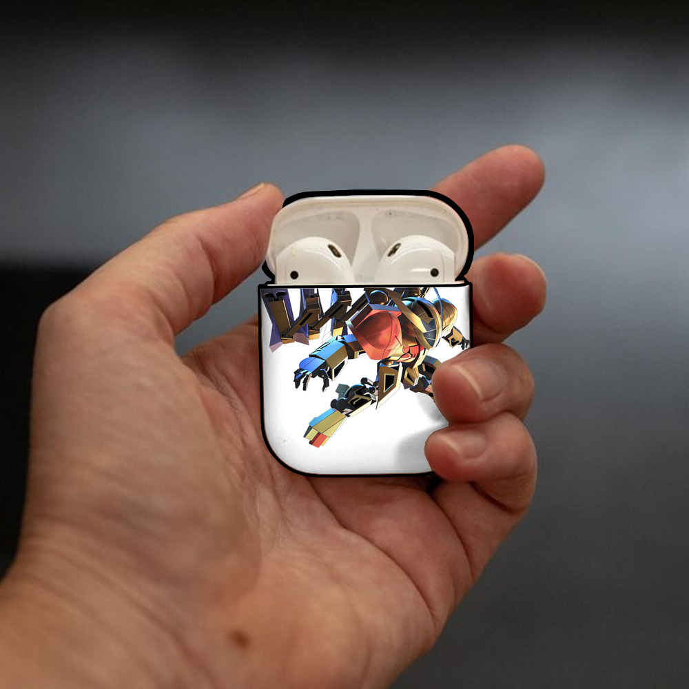 機動戦士ガンダム Mobile Suit Gundam AirPods 第2世代保護ケース ハードシェル ブラック 耐衝撃・防指紋・カラビナ付き
