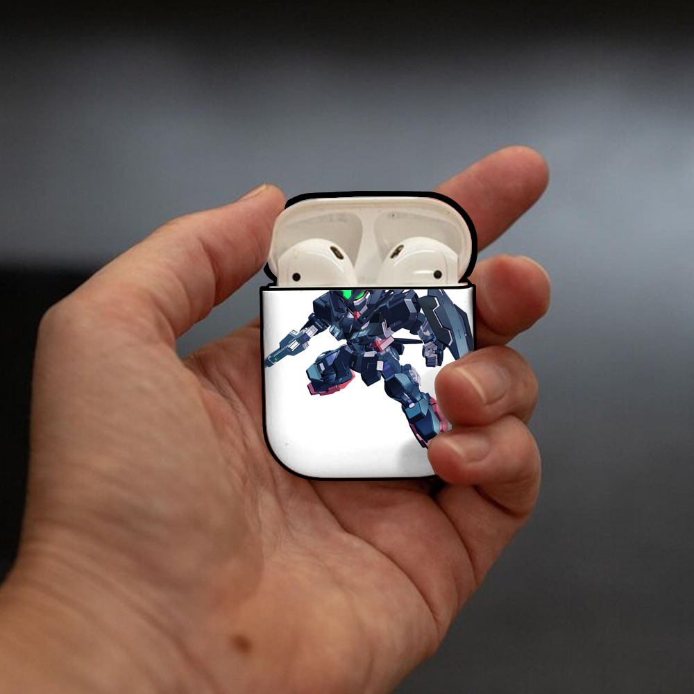機動戦士ガンダム Mobile Suit Gundam AirPods 第2世代保護ケース ハードシェル ブラック 耐衝撃・防指紋・カラビナ付き