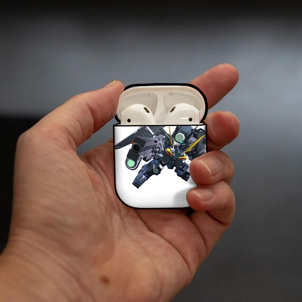機動戦士ガンダム Mobile Suit Gundam AirPods 第2世代保護ケース ハードシェル ブラック 耐衝撃・防指紋・カラビナ付き