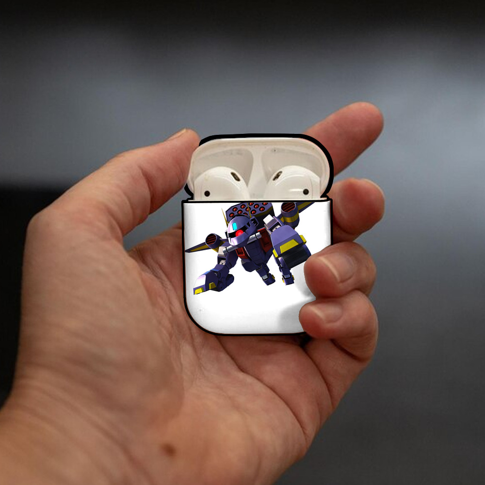機動戦士ガンダム Mobile Suit Gundam AirPods 第2世代保護ケース ハードシェル ブラック 耐衝撃・防指紋・カラビナ付き