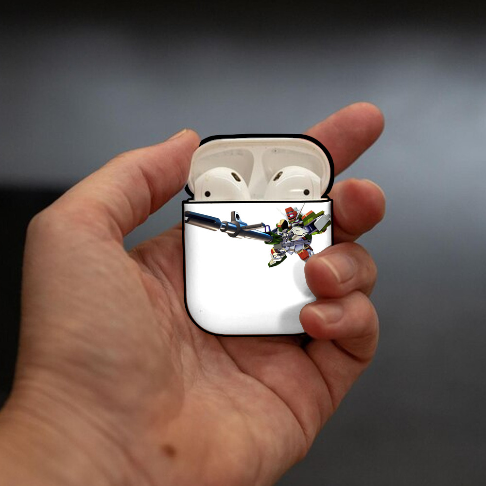機動戦士ガンダム Mobile Suit Gundam AirPods 第2世代保護ケース ハードシェル ブラック 耐衝撃・防指紋・カラビナ付き