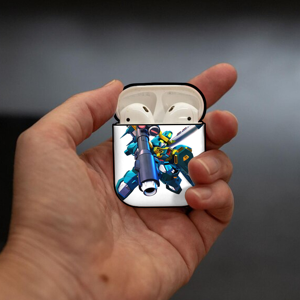 機動戦士ガンダム Mobile Suit Gundam AirPods 第2世代保護ケース ハードシェル ブラック 耐衝撃・防指紋・カラビナ付き
