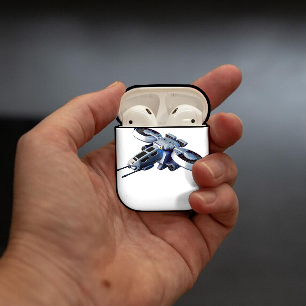 機動戦士ガンダム Mobile Suit Gundam AirPods 第2世代保護ケース ハードシェル ブラック 耐衝撃・防指紋・カラビナ付き