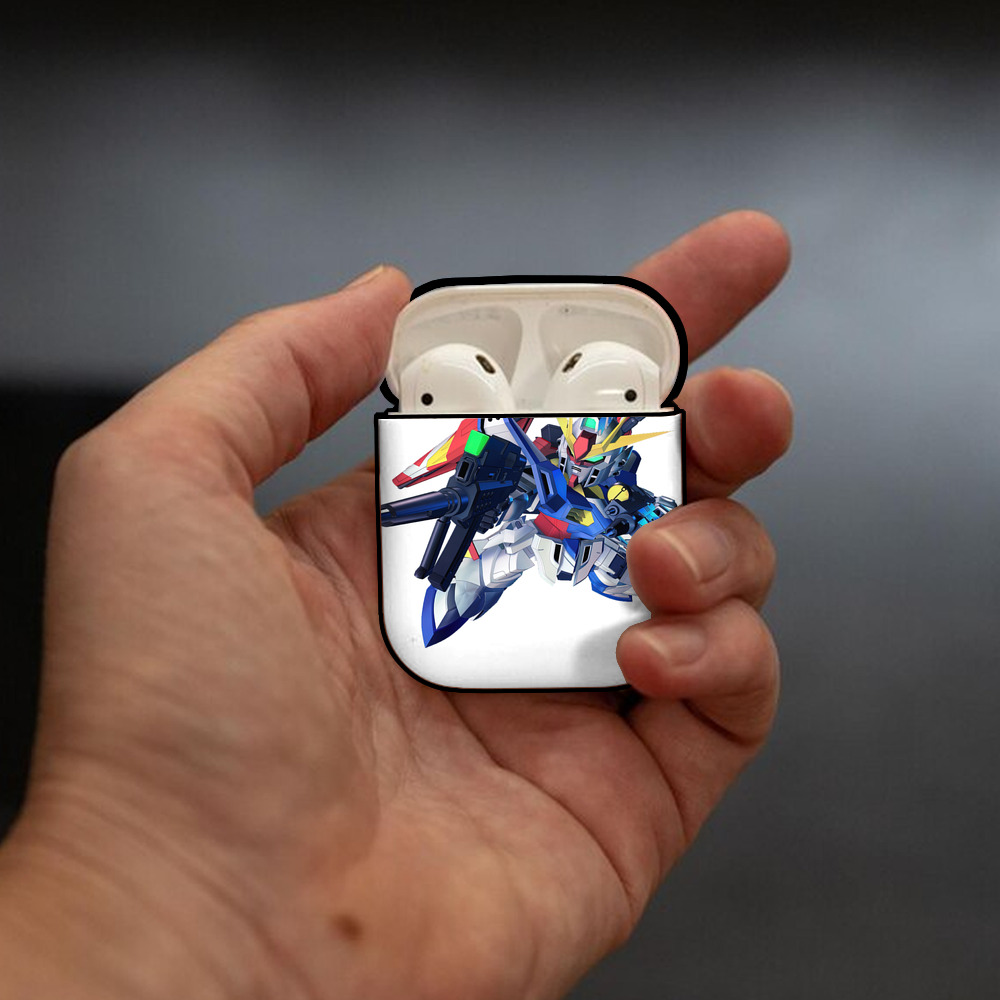 機動戦士ガンダム Mobile Suit Gundam AirPods 第2世代保護ケース ハードシェル ブラック 耐衝撃・防指紋・カラビナ付き