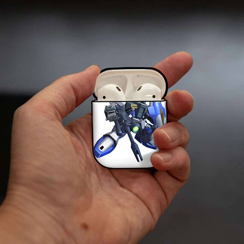 機動戦士ガンダム Mobile Suit Gundam AirPods 第2世代保護ケース ハードシェル ブラック 耐衝撃・防指紋・カラビナ付き
