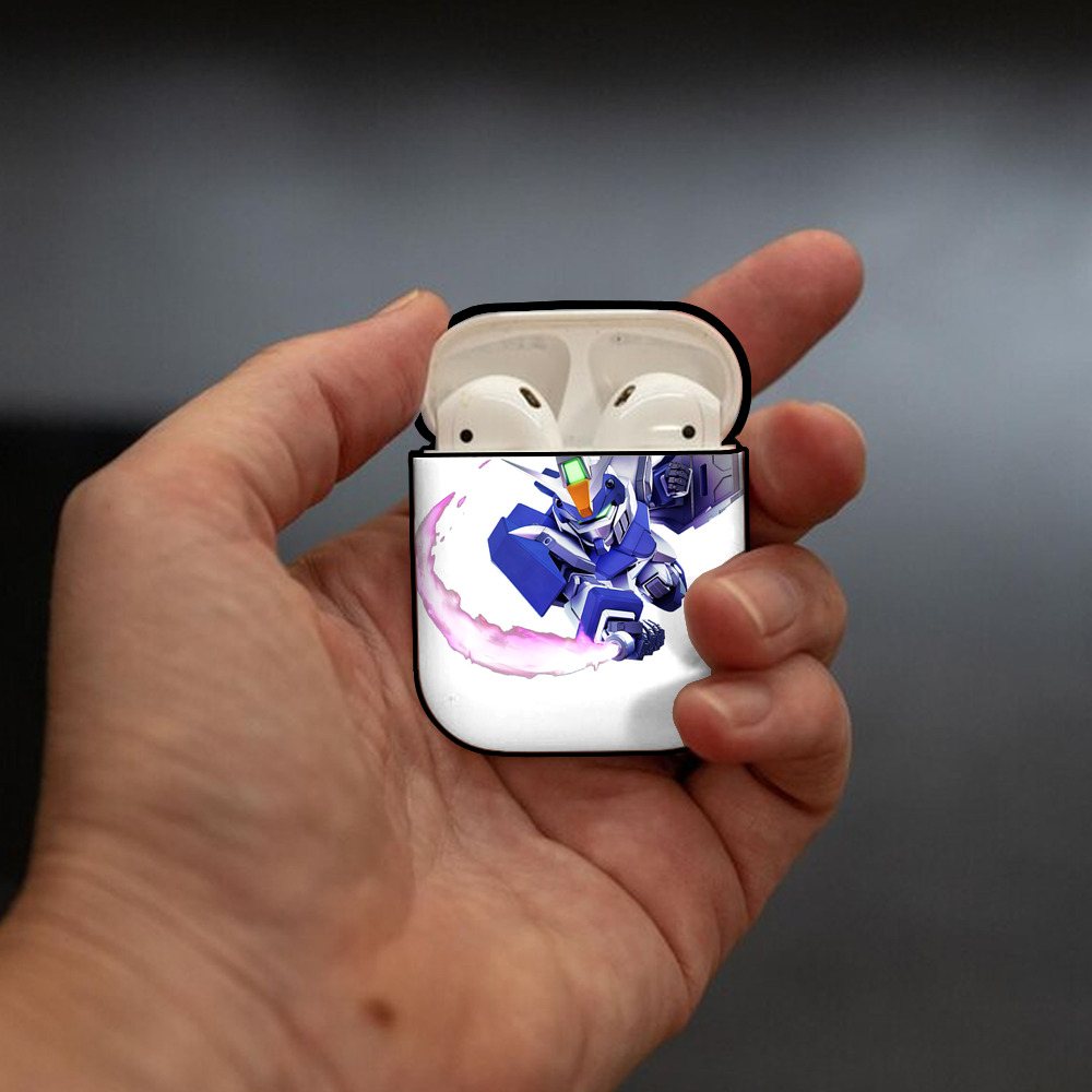 機動戦士ガンダム Mobile Suit Gundam AirPods 第2世代保護ケース ハードシェル ブラック 耐衝撃・防指紋・カラビナ付き