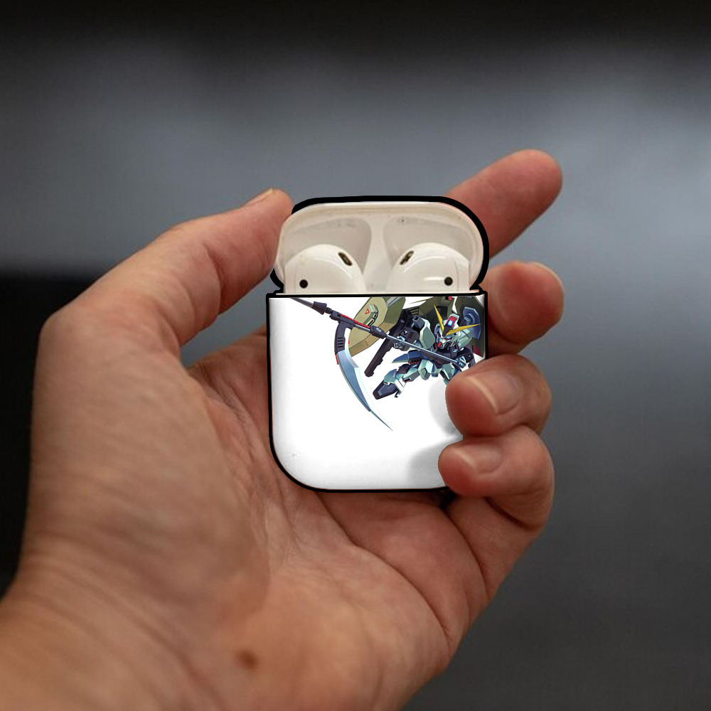 機動戦士ガンダム Mobile Suit Gundam AirPods 第2世代保護ケース ハードシェル ブラック 耐衝撃・防指紋・カラビナ付き