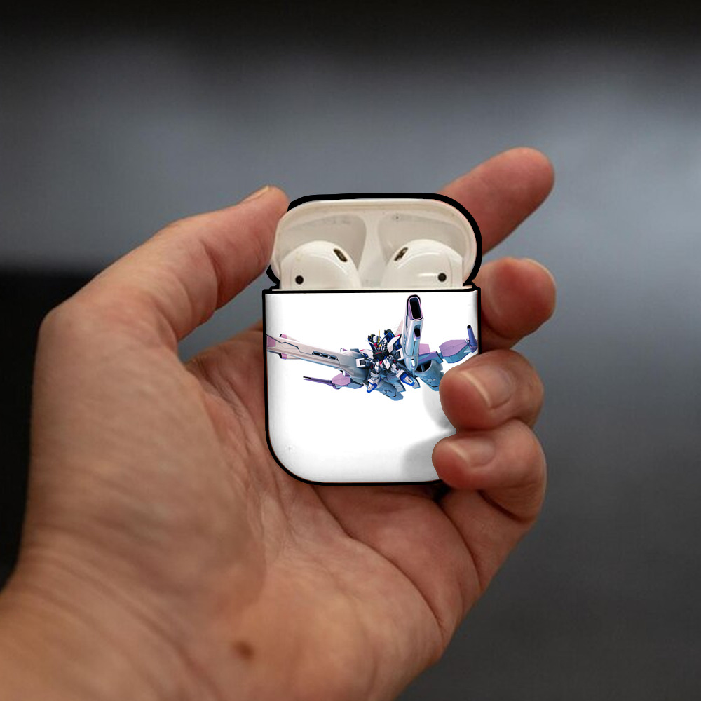 機動戦士ガンダム Mobile Suit Gundam AirPods 第2世代保護ケース ハードシェル ブラック 耐衝撃・防指紋・カラビナ付き