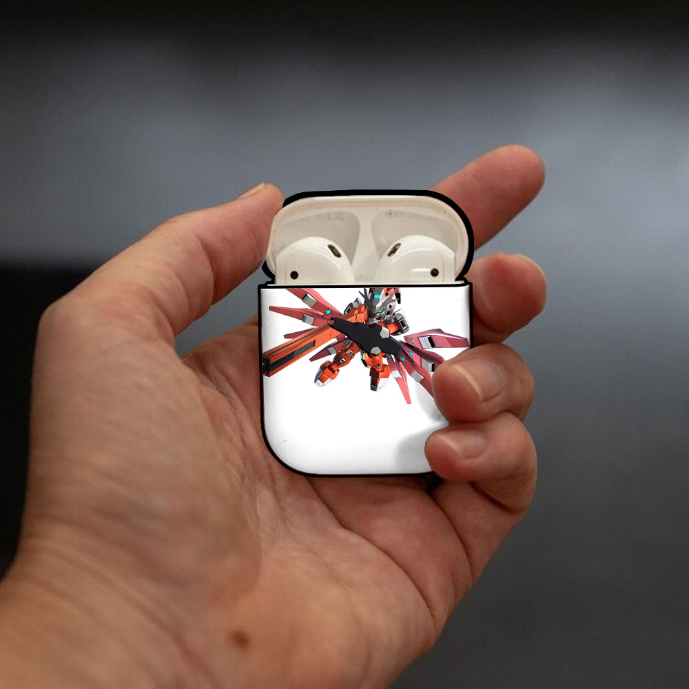 機動戦士ガンダム Mobile Suit Gundam AirPods 第2世代保護ケース ハードシェル ブラック 耐衝撃・防指紋・カラビナ付き