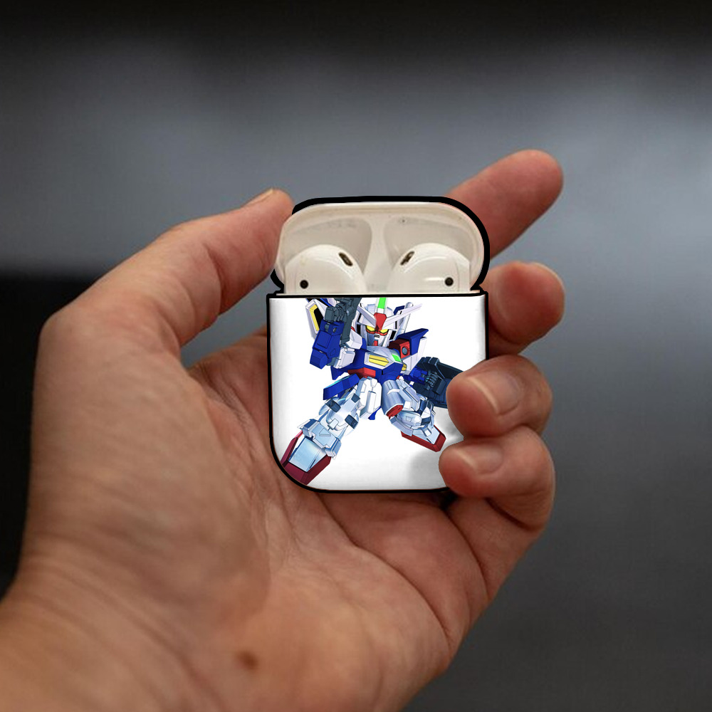 機動戦士ガンダム Mobile Suit Gundam AirPods 第2世代保護ケース ハードシェル ブラック 耐衝撃・防指紋・カラビナ付き