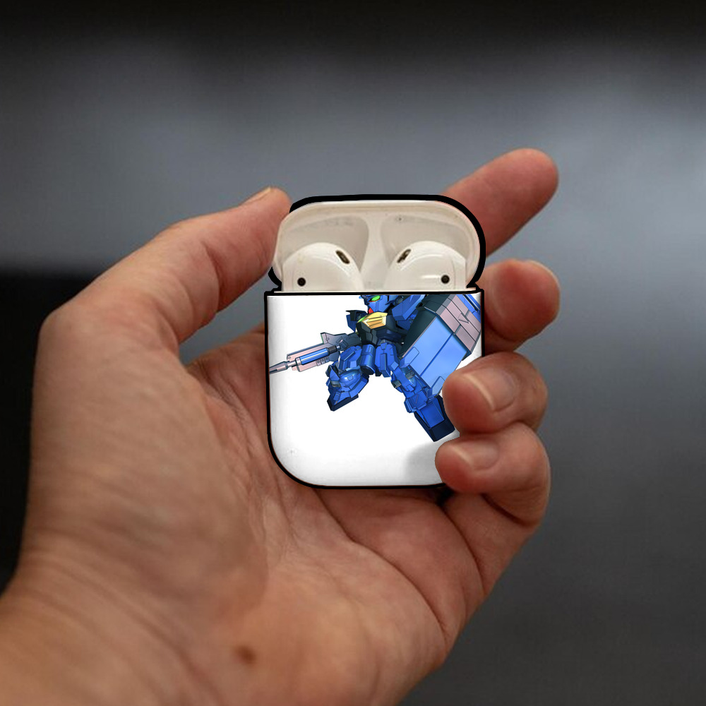 機動戦士ガンダム Mobile Suit Gundam AirPods 第2世代保護ケース ハードシェル ブラック 耐衝撃・防指紋・カラビナ付き