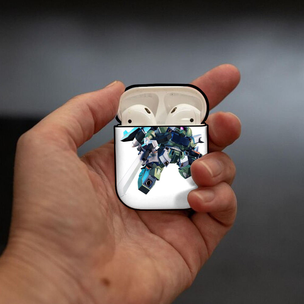 機動戦士ガンダム Mobile Suit Gundam AirPods 第2世代保護ケース ハードシェル ブラック 耐衝撃・防指紋・カラビナ付き