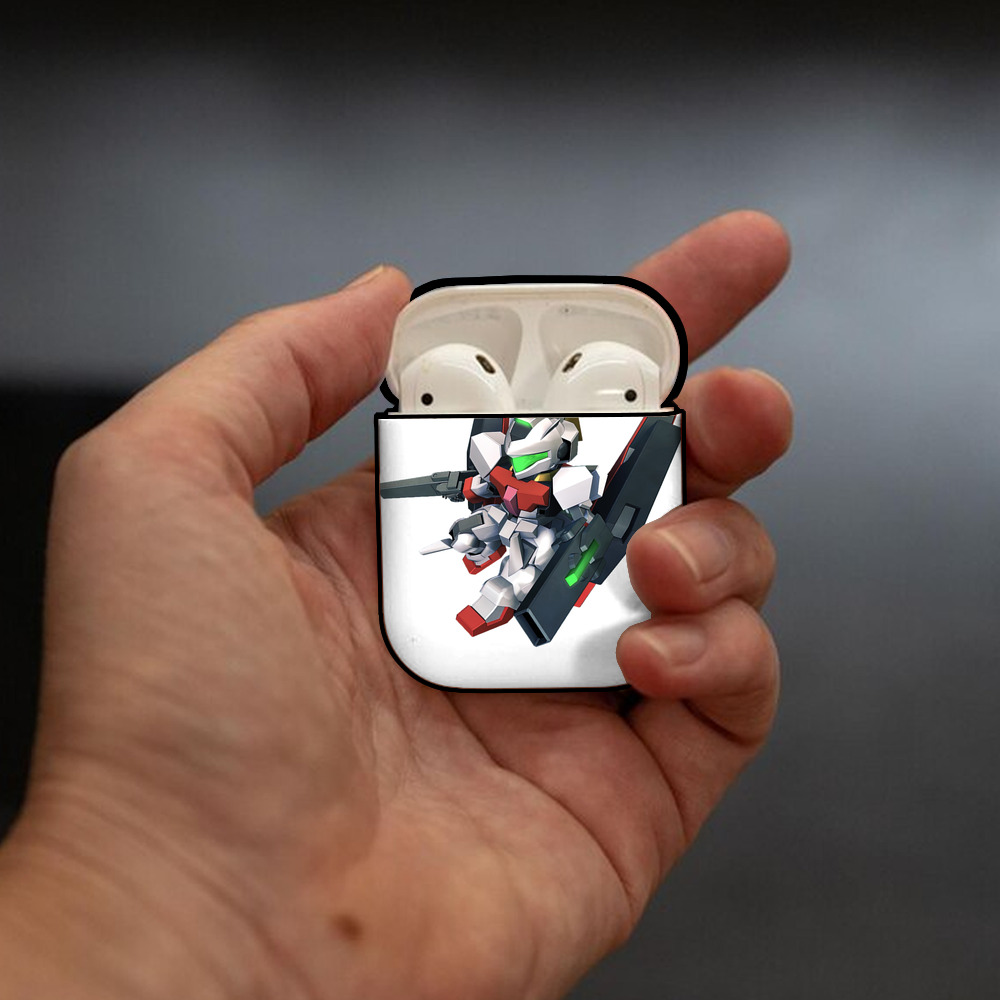 機動戦士ガンダム Mobile Suit Gundam AirPods 第2世代保護ケース ハードシェル ブラック 耐衝撃・防指紋・カラビナ付き