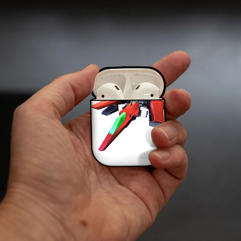 機動戦士ガンダム Mobile Suit Gundam AirPods 第2世代保護ケース ハードシェル ブラック 耐衝撃・防指紋・カラビナ付き