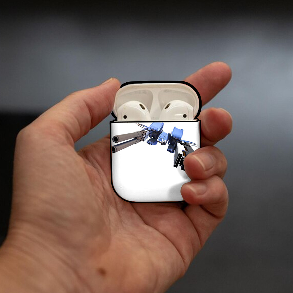 機動戦士ガンダム Mobile Suit Gundam AirPods 第2世代保護ケース ハードシェル ブラック 耐衝撃・防指紋・カラビナ付き