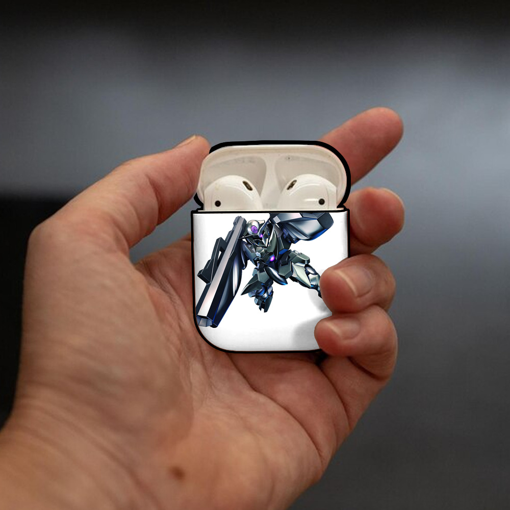 機動戦士ガンダム Mobile Suit Gundam AirPods 第2世代保護ケース ハードシェル ブラック 耐衝撃・防指紋・カラビナ付き