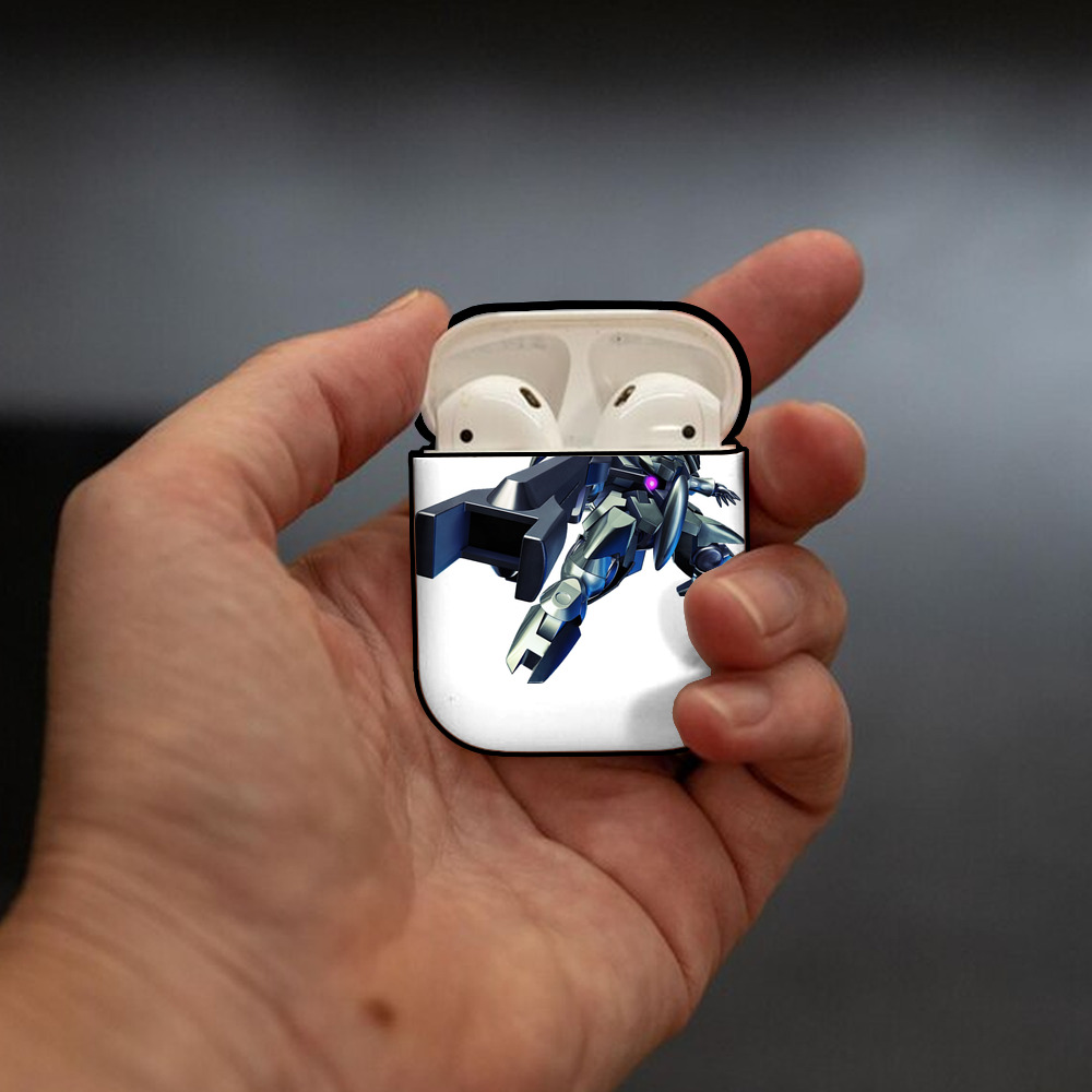 機動戦士ガンダム Mobile Suit Gundam AirPods 第2世代保護ケース ハードシェル ブラック 耐衝撃・防指紋・カラビナ付き