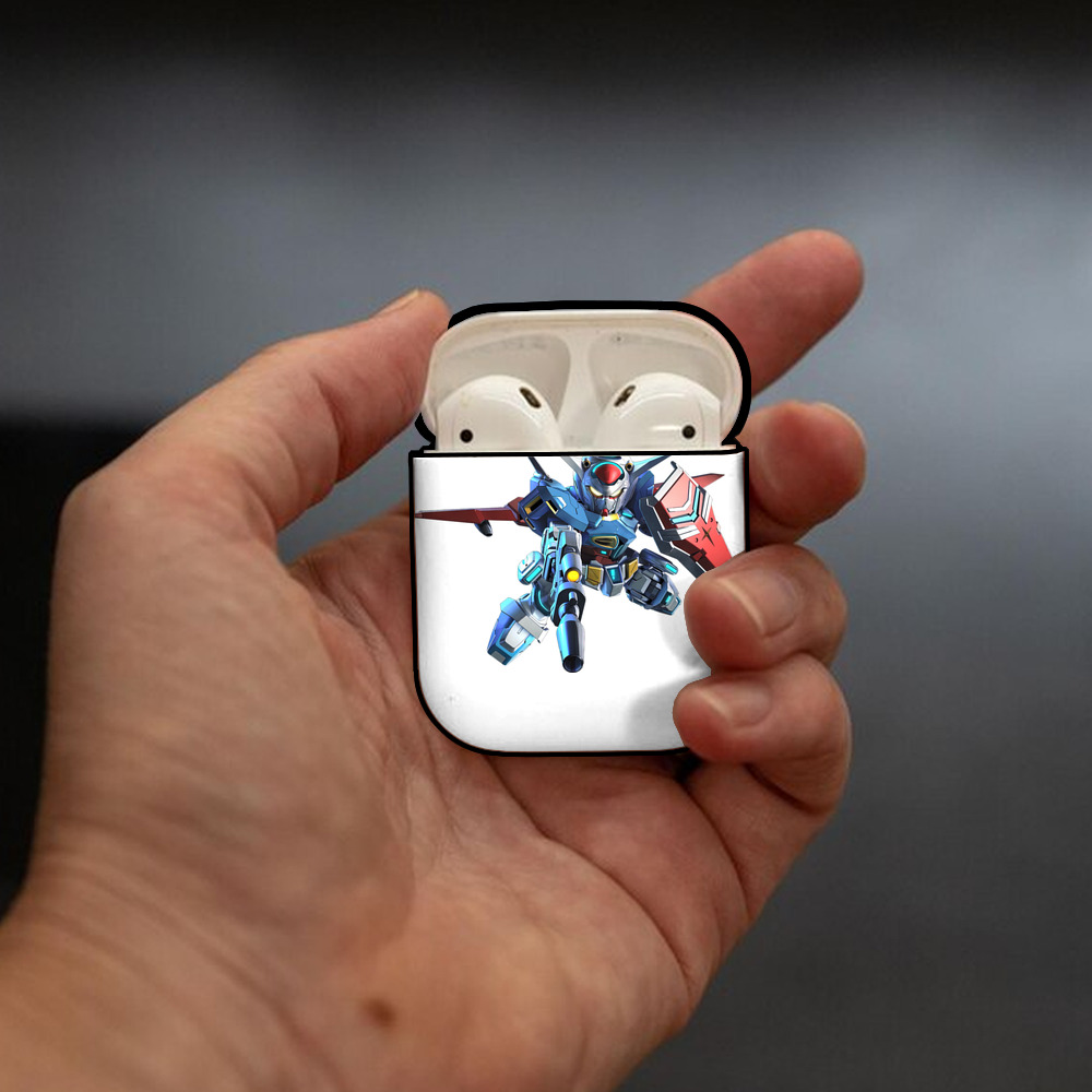 機動戦士ガンダム Mobile Suit Gundam AirPods 第2世代保護ケース ハードシェル ブラック 耐衝撃・防指紋・カラビナ付き